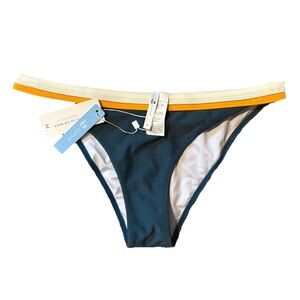 Cupshe Teal and Mustard Bikini Bottom